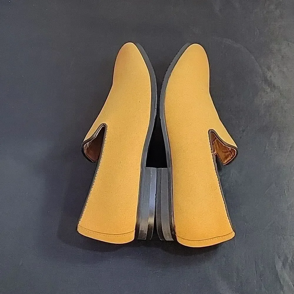 BRAND NEW MORE DAYS SUEDE ALMOND TOE SLIP-ON WOMEN